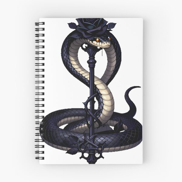 Item preview, Gothic Onyx King Snake Rose Scepter designed and sold by IllumeInk.