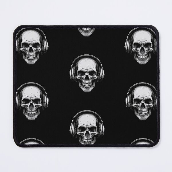 Item preview, Music Forever Skull with Headphones Ink Graphic Rock Song Vintage designed and sold by CF_VintageDesign.