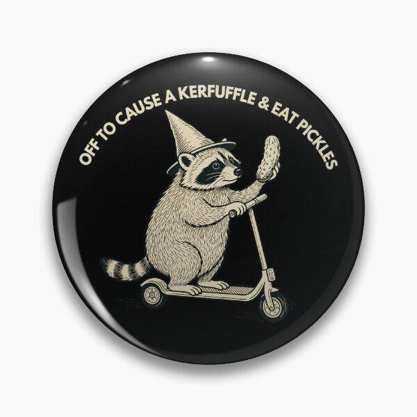 Item preview, Off To Cause A Kerfuffle & Eat Pickles designed and sold by Verominunus.