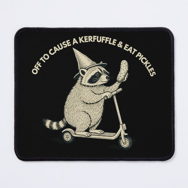 Item preview, Off To Cause A Kerfuffle & Eat Pickles designed and sold by Verominunus.