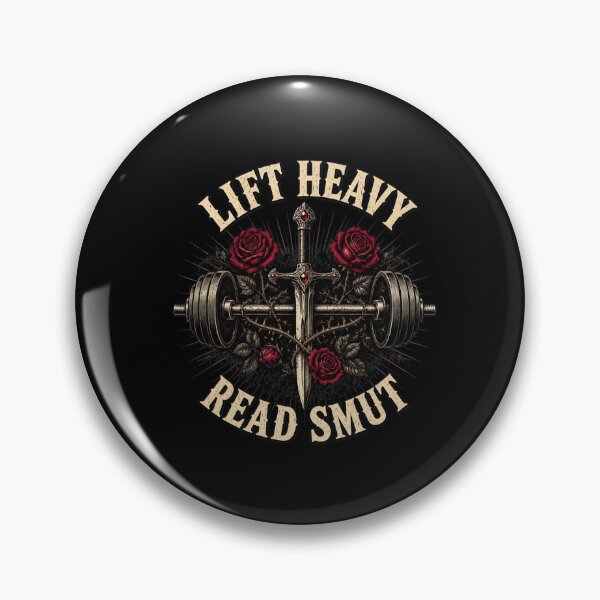 Item preview, Lift Heavy Read Smut Barbells Sword Roses Gym Reader designed and sold by felixpalette.