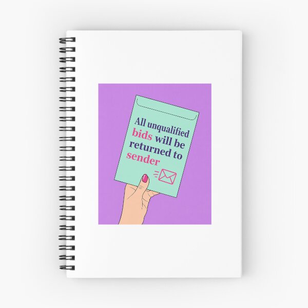 Item preview, All Unqualified Bids Will Be Returned to Sender | Funny Bid & Proposal Design designed and sold by winningbiz.