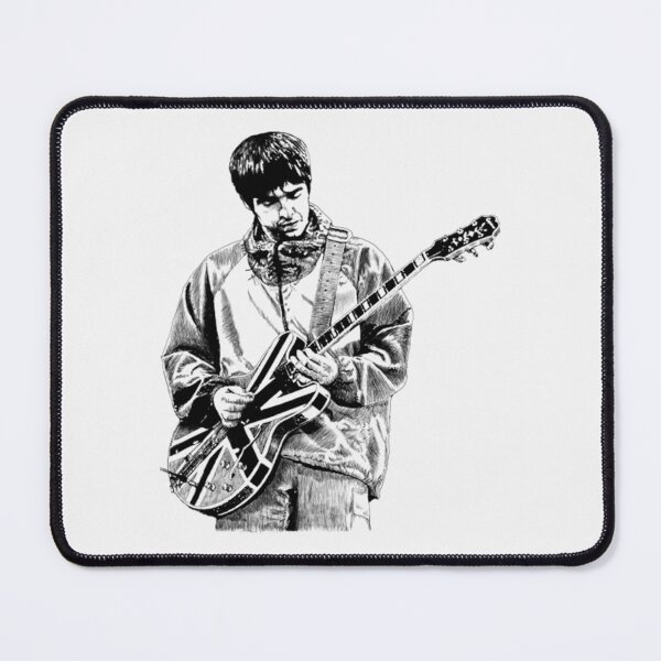Item preview, Noel Gallagher Monochrome Guitar Portrait Design designed and sold by Colleen Jordan.
