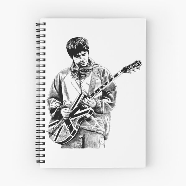 Item preview, Noel Gallagher Monochrome Guitar Portrait Design designed and sold by Colleen Jordan.