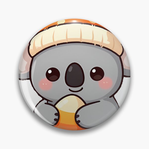 Item preview, Cute Koala Bear Candy Corn Eucalyptus Icon designed and sold by pumsquare.