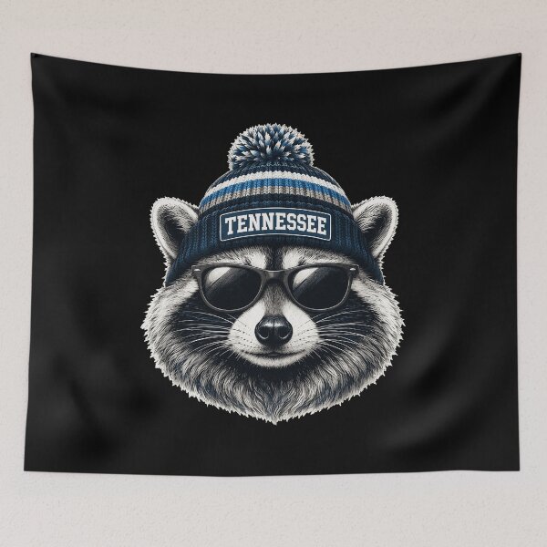 Item preview, Cool Raccoon Tennessee Beanie Sunglasses designed and sold by HannahWel16021.