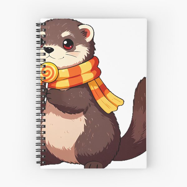 Item preview, Cute Domestic Ferret Candy Corn Scarf Icon designed and sold by pumsquare.