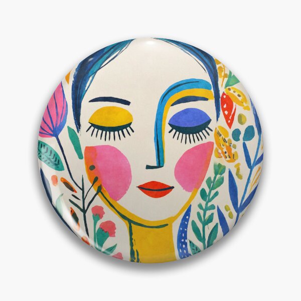 Item preview, Chromatic Muse Abstract Female Portrait designed and sold by artsandsoul.