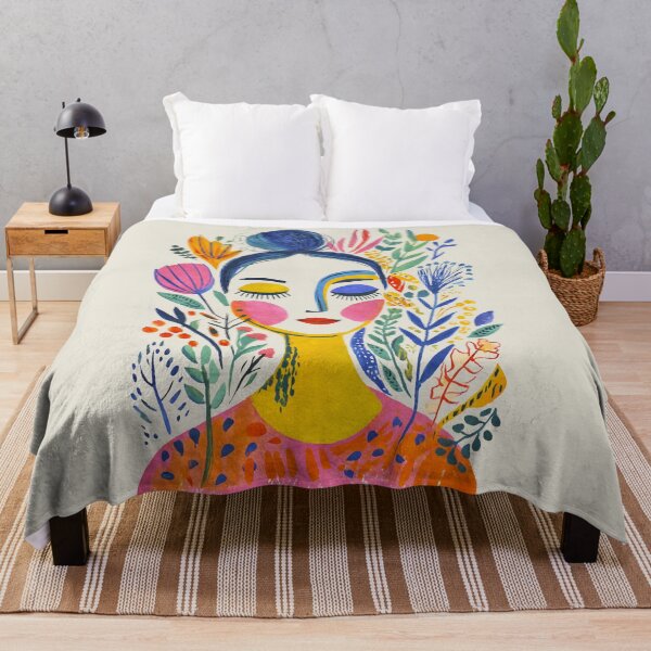 Item preview, Chromatic Muse Abstract Female Portrait designed and sold by artsandsoul.