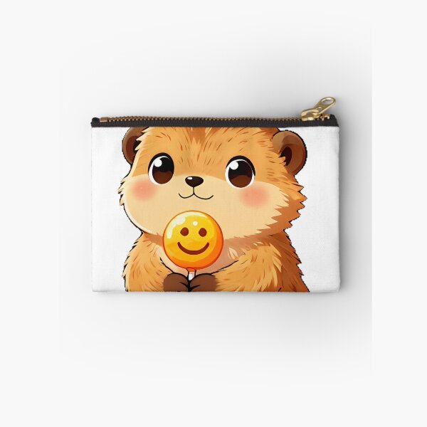 Item preview, Cute Baby Meerkat Pup Candy Corn Bow Icon designed and sold by pumsquare.