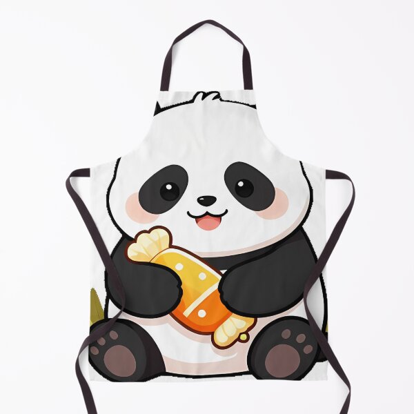 Item preview, Cute Giant Panda Cub Candy Corn Bamboo Icon designed and sold by pumsquare.