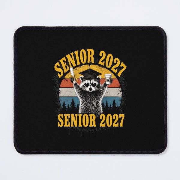Item preview, Senior 2027 Raccoon Graduation Funny designed and sold by felixpalette.