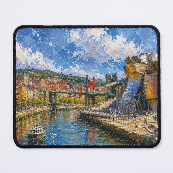 Item preview, A painting of Bilbao, Spain – A Beautiful city in Europe. designed and sold by GalleryKauffeld.