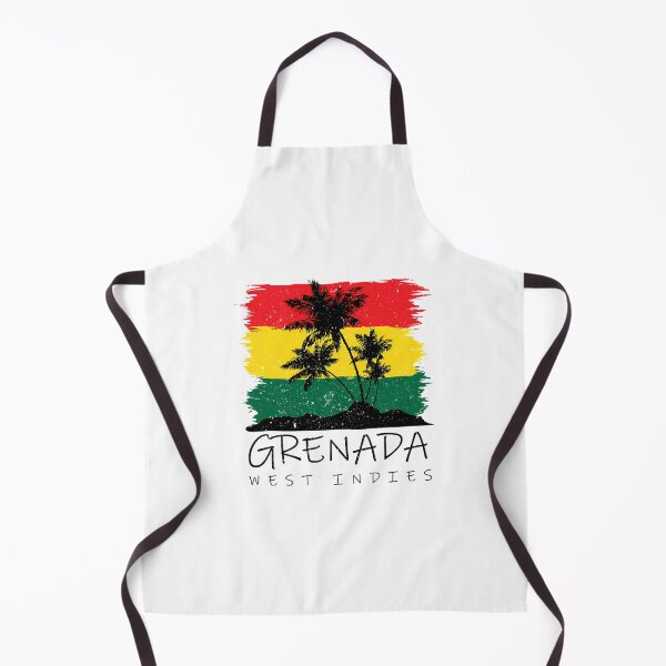 Item preview, Grenada National Colours In Background Of Palm Silhouette designed and sold by harlyn-keyse.
