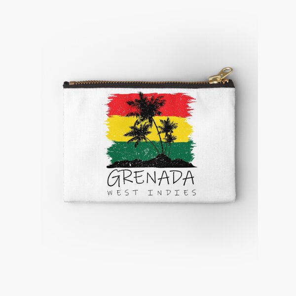 Item preview, Grenada National Colours In Background Of Palm Silhouette designed and sold by harlyn-keyse.