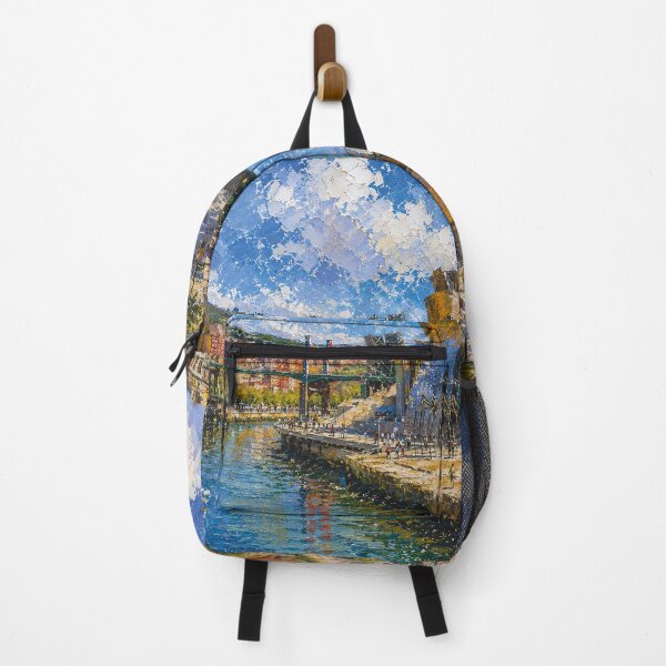 Item preview, A painting of Bilbao, Spain – A Beautiful city in Europe. designed and sold by GalleryKauffeld.