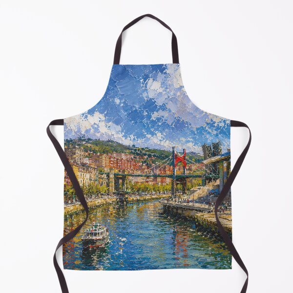 Item preview, A painting of Bilbao, Spain – A Beautiful city in Europe. designed and sold by GalleryKauffeld.