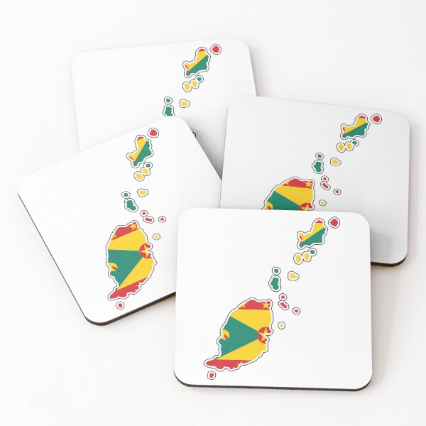 Item preview, Grenada National Flag Clipped Into Map Of Grenada designed and sold by harlyn-keyse.