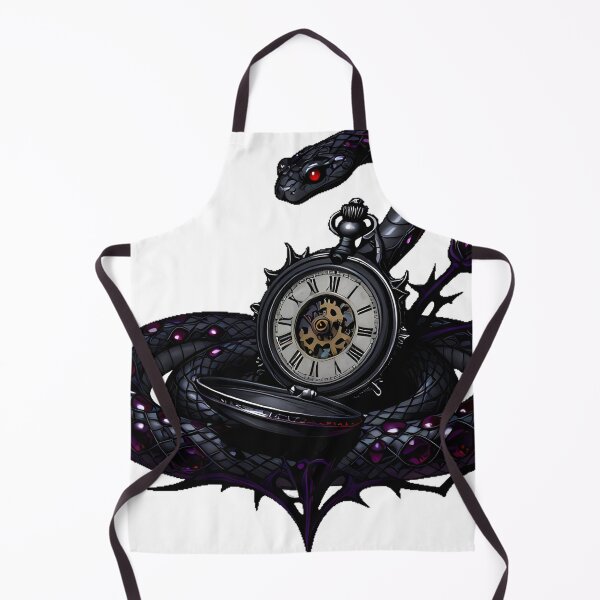 Item preview, Gothic Garnet Ringed Serpent Pocket Watch designed and sold by IllumeInk.