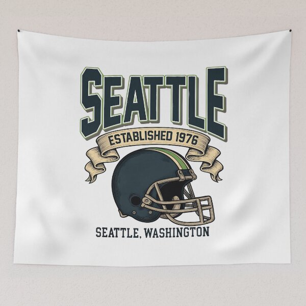 Item preview, Seattle Retro Football Fan Apparel designed and sold by MaisTram.