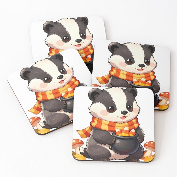 Item preview, Cute European Badger Cub Candy Corn Pail Icon designed and sold by pumsquare.