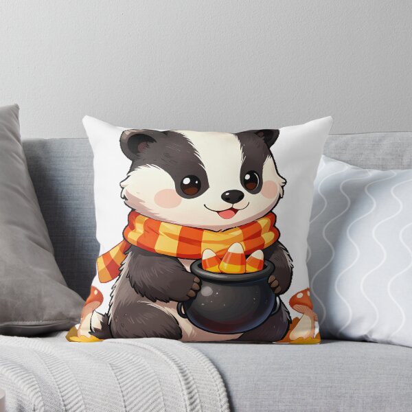 Item preview, Cute European Badger Cub Candy Corn Pail Icon designed and sold by pumsquare.