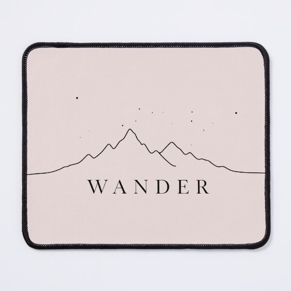 Item preview, Wander Mountain Line Art – Minimalist Travel Adventure Design designed and sold by RobertArt08.