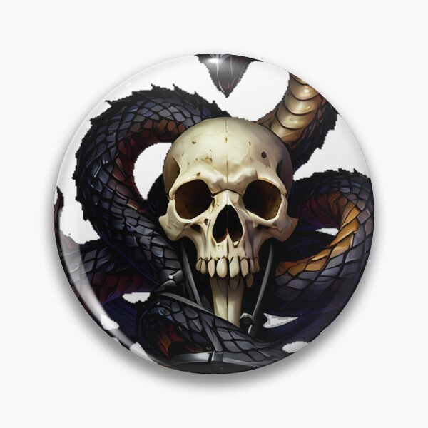 Item preview, Gothic Thorned Dragon Viper Bone Amulet designed and sold by IllumeInk.