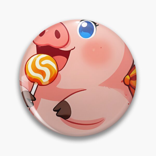 Item preview, Cute Spotted Piglet Candy Corn Bow Icon designed and sold by pumsquare.