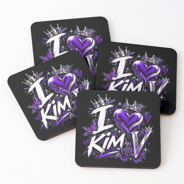 Item preview, I Love Kim V Graffiti Heart Crown Style designed and sold by LarryWill15851.