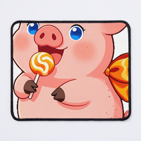 Item preview, Cute Spotted Piglet Candy Corn Bow Icon designed and sold by pumsquare.