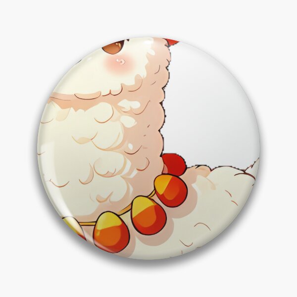 Item preview, Cute Fluffy Alpaca Candy Corn Pom Pom Scarf Icon designed and sold by pumsquare.