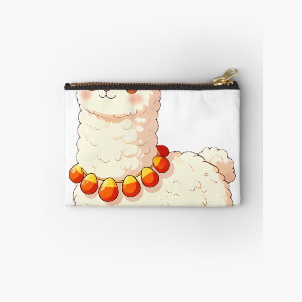 Item preview, Cute Fluffy Alpaca Candy Corn Pom Pom Scarf Icon designed and sold by pumsquare.