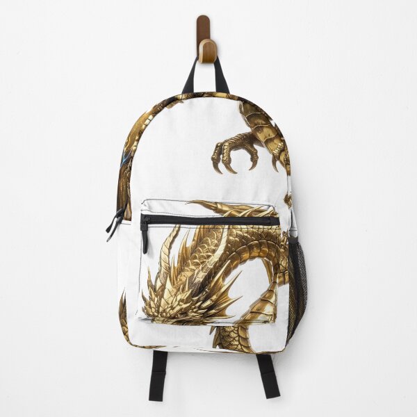 Item preview, Golden Dragon – Majestic Gold Dragon with Lightning Wings designed and sold by DragonSerpent Ink.