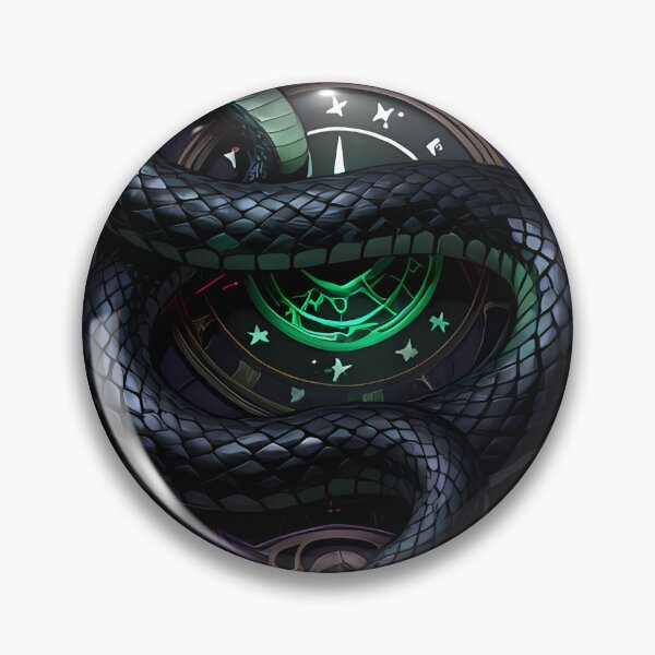 Item preview, Gothic Black Racer Pocket Astrolabe designed and sold by IllumeInk.