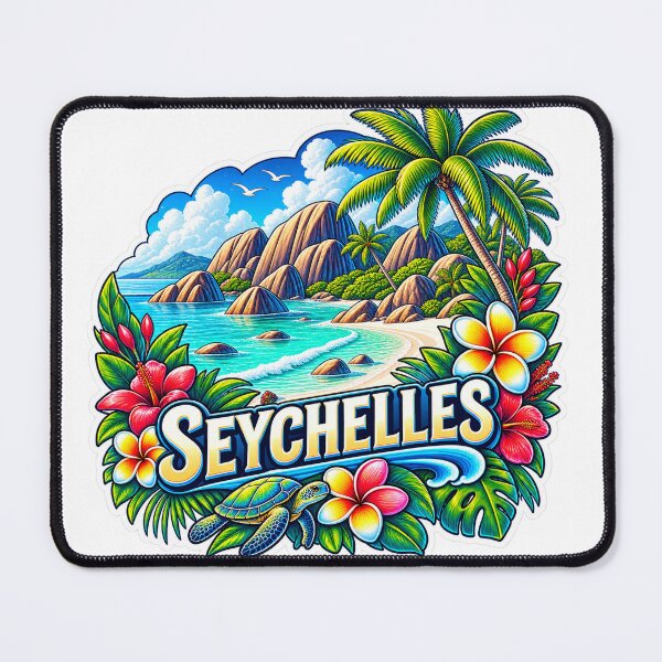 Item preview, Seychelles Travel Souvenir – Tropical Indian Ocean Islands designed and sold by ChicClicker.