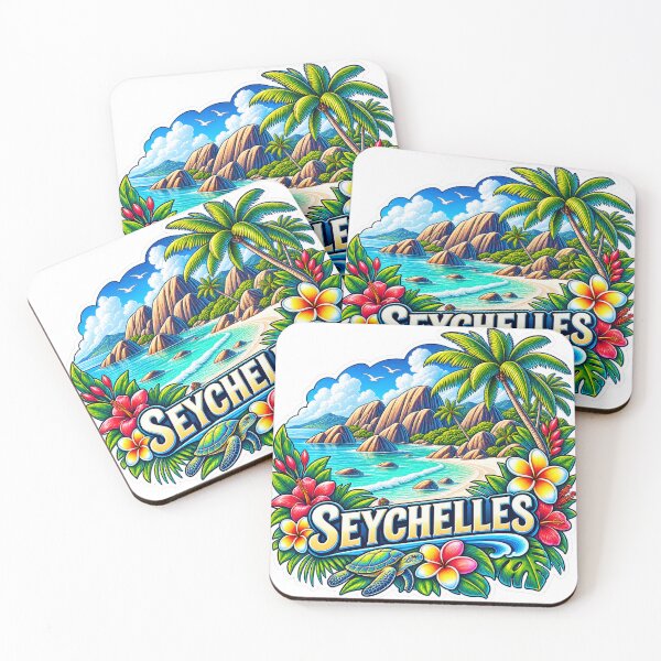 Item preview, Seychelles Travel Souvenir – Tropical Indian Ocean Islands designed and sold by ChicClicker.