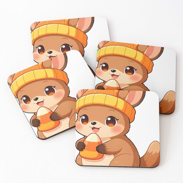 Item preview, Cute Baby Wallaby Joey Candy Corn Pouch Icon designed and sold by pumsquare.