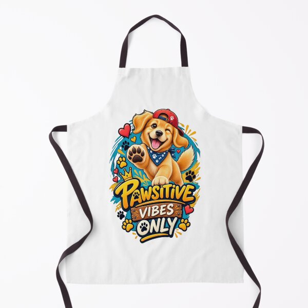 Item preview, Happy Golden Puppy Pawsitive Vibes designed and sold by PrintBreeze.