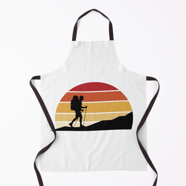 Item preview, Retro Backpacker Mountain Trail Silhouette Vintage Sunset Art designed and sold by pattman.