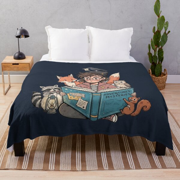 Item preview, Adventures & Mysteries Book Club | Whimsical Forest Animals Graphic Tee designed and sold by BLUESKY11a.