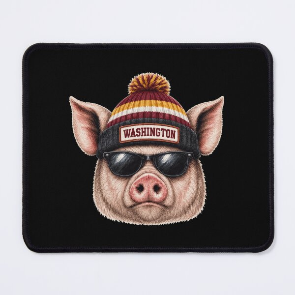 Item preview, Cool Pig Washington Beanie Sunglasses Retro Style designed and sold by HannahWel16021.
