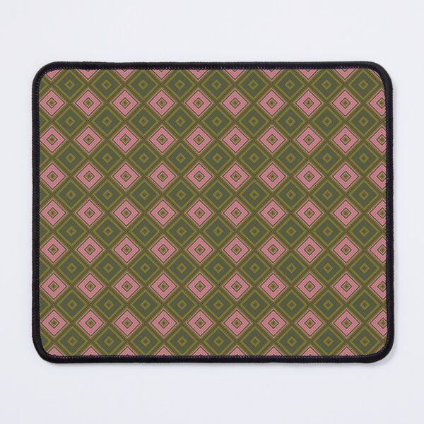 Item preview, Vintage Olive Rose Diamond Tile Geometric Pattern designed and sold by whimsiqueer.
