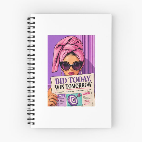 Item preview, Bid Today, Win Tomorrow | Funny Bid & Proposal Pop Art designed and sold by winningbiz.