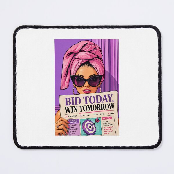 Item preview, Bid Today, Win Tomorrow | Funny Bid & Proposal Pop Art designed and sold by winningbiz.