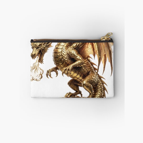 Item preview, Golden Fire Dragon – Majestic Metallic Dragon designed and sold by DragonSerpent Ink.