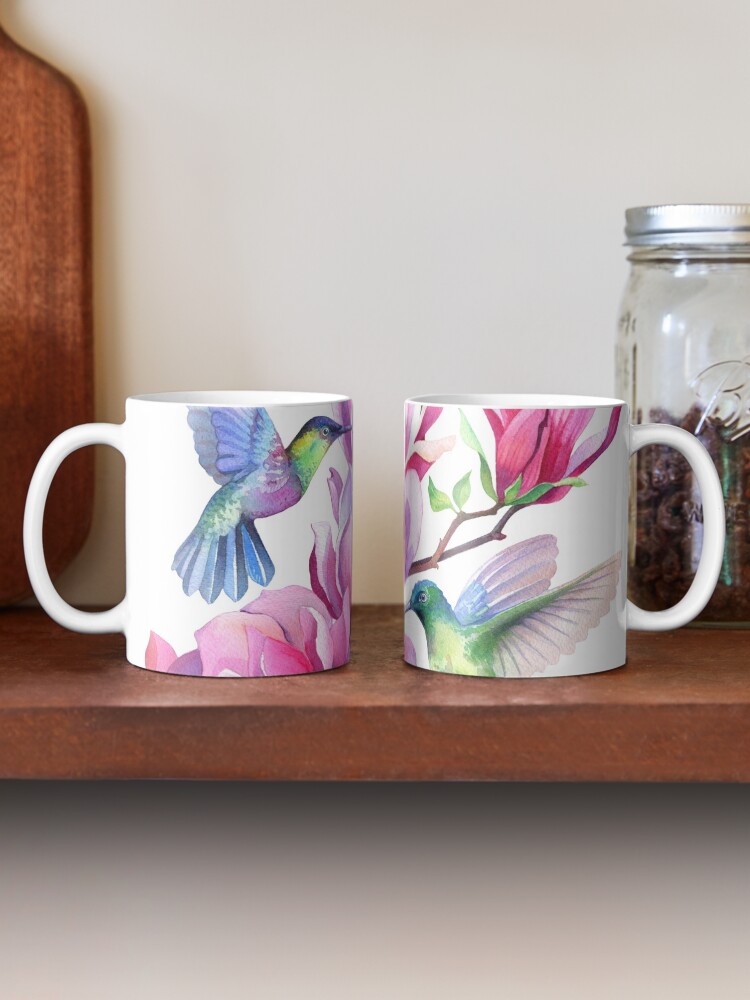 Hummingbirds in Magnolia Tree