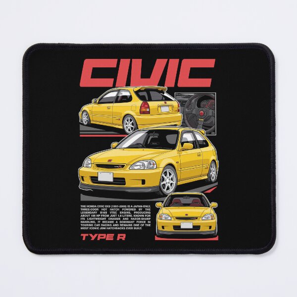 Item preview, JDM Yellow Civic EK9 Type R designed and sold by squeal tires.