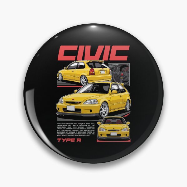 Item preview, JDM Yellow Civic EK9 Type R designed and sold by squeal tires.