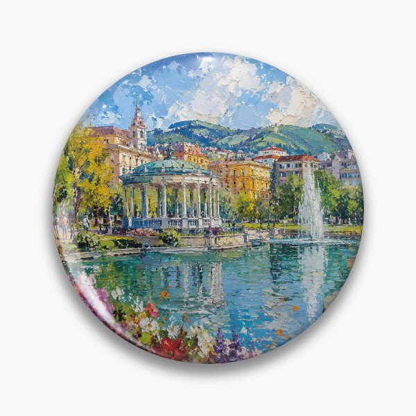 Item preview, A painting of Bilbao, Spain – A Beautiful city in Europe. designed and sold by GalleryKauffeld.